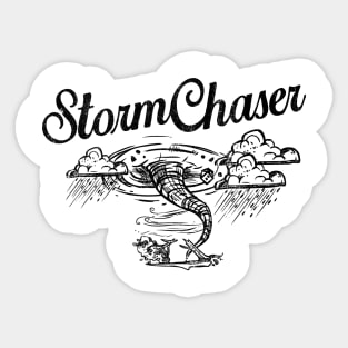 Storm Chaser Vintage Distressed Tornado Graphic Sticker